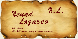 Nenad Lazarev vizit kartica